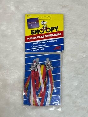 Vintage 70s Snoopy Bike Bicycle Handlebar Streamers